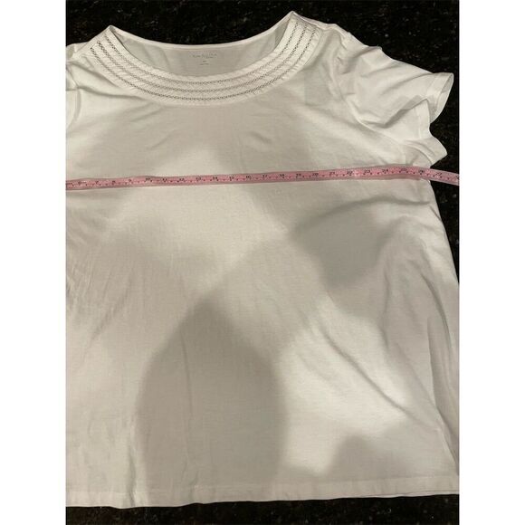 Kim Rogers Women's 2XL White Off Shoulder Blouse Lace Detail Summer - Picture 8 of 9